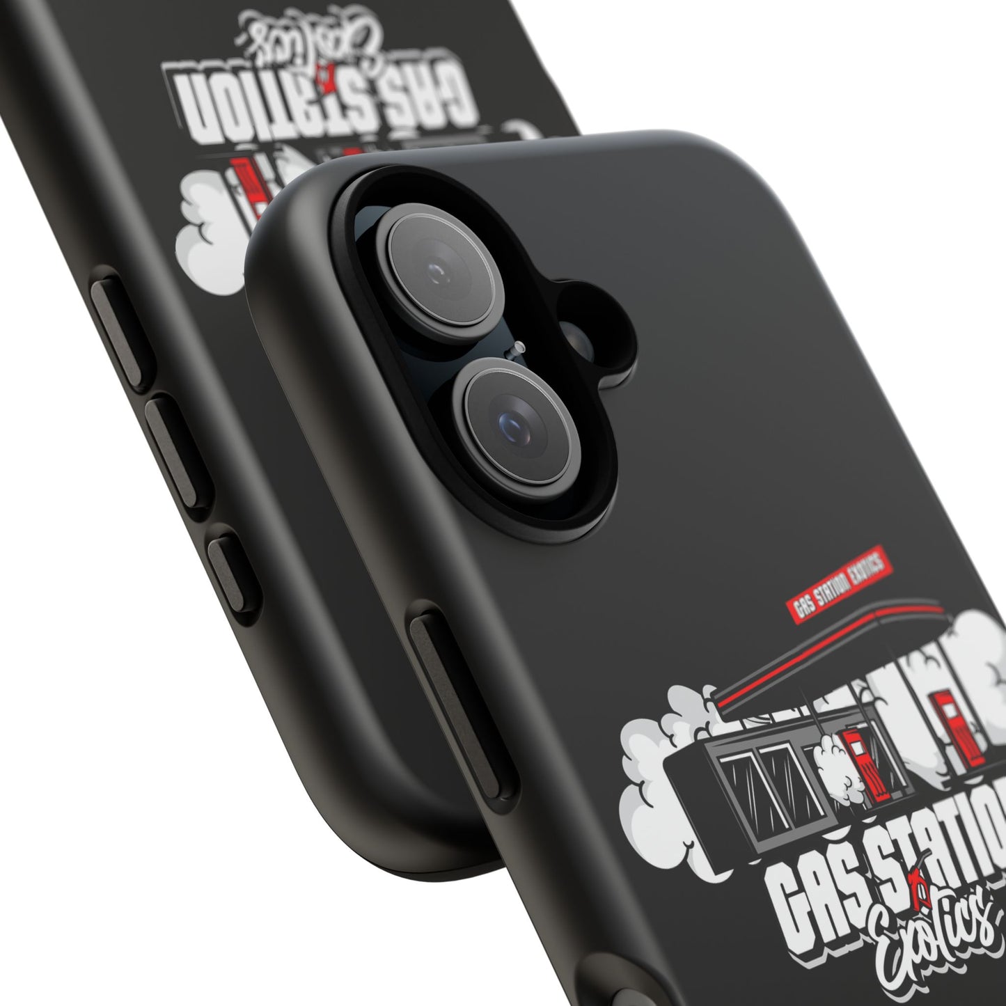 Tough Cases - Gas Station Classics Phone Case | Durable & Stylish Black Phone Cover