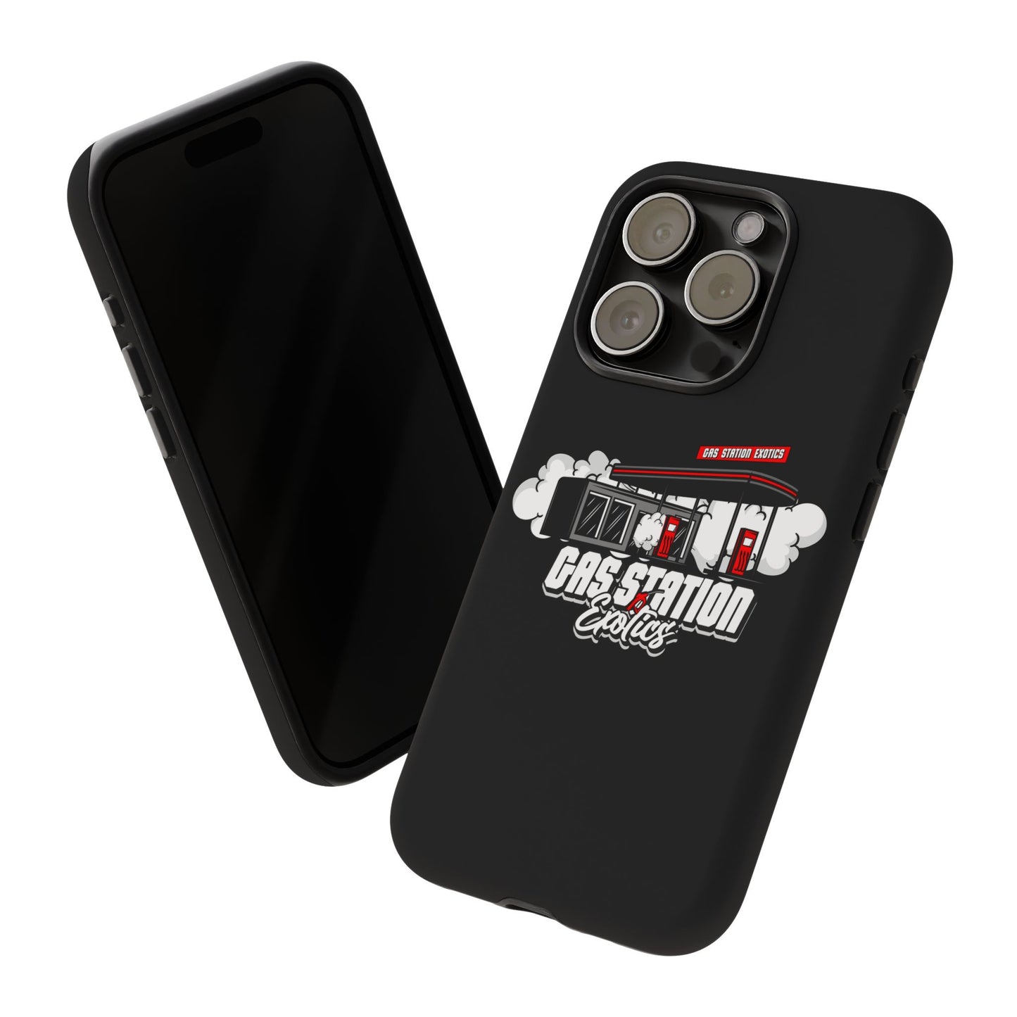 Tough Cases - Gas Station Classics Phone Case | Durable & Stylish Black Phone Cover