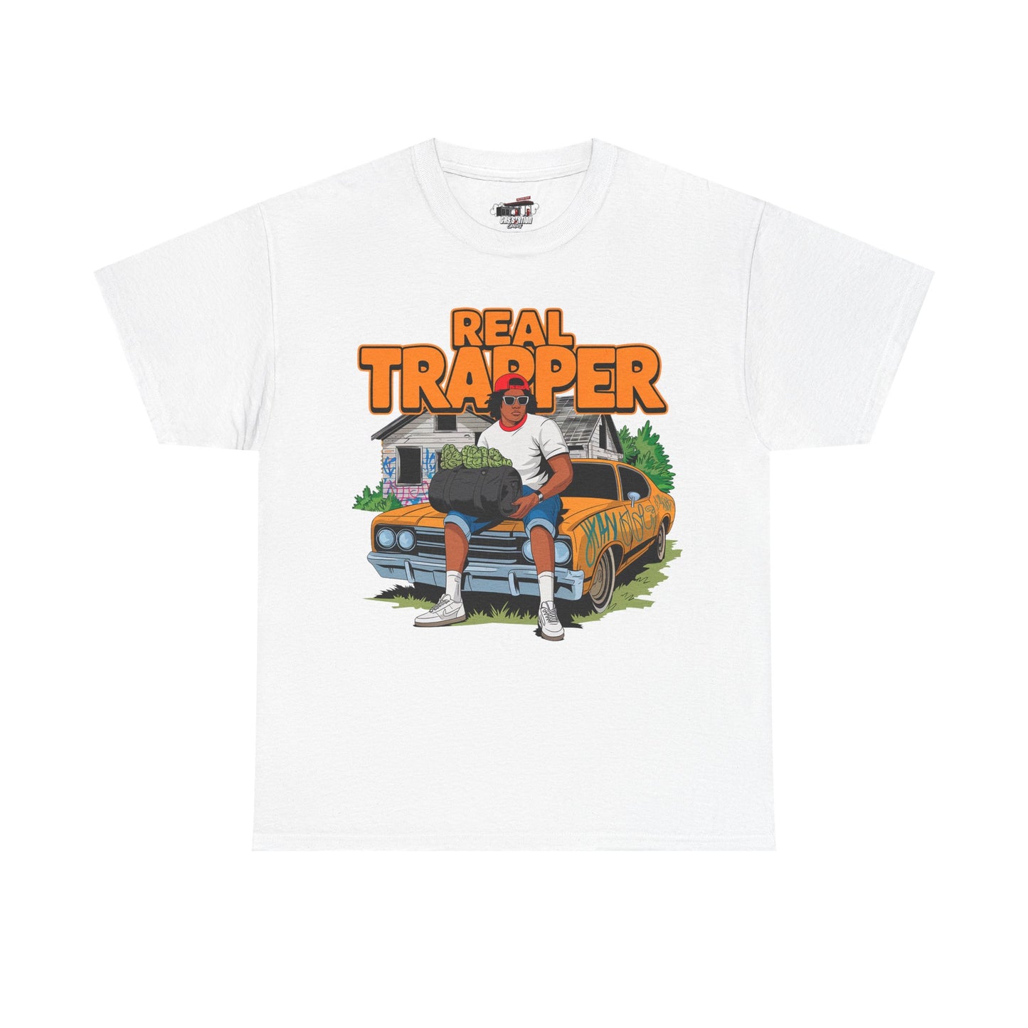 "Real Trapper" Gas Station Brand Tee