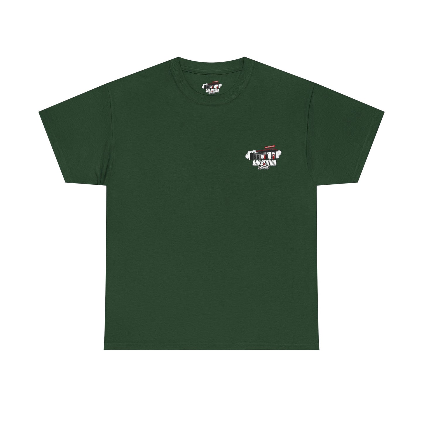 Never Running On Empty Gas Station Brand Tee