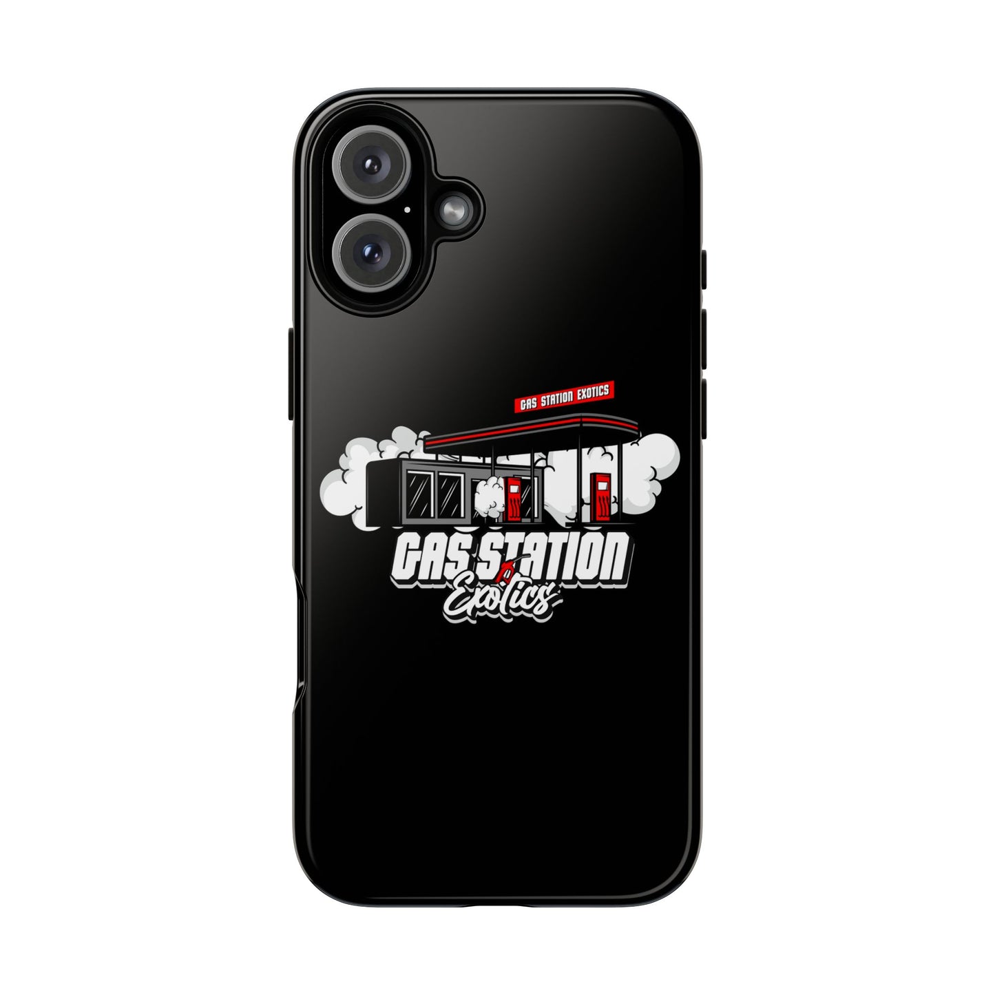 Tough Cases - Gas Station Classics Phone Case | Durable & Stylish Black Phone Cover
