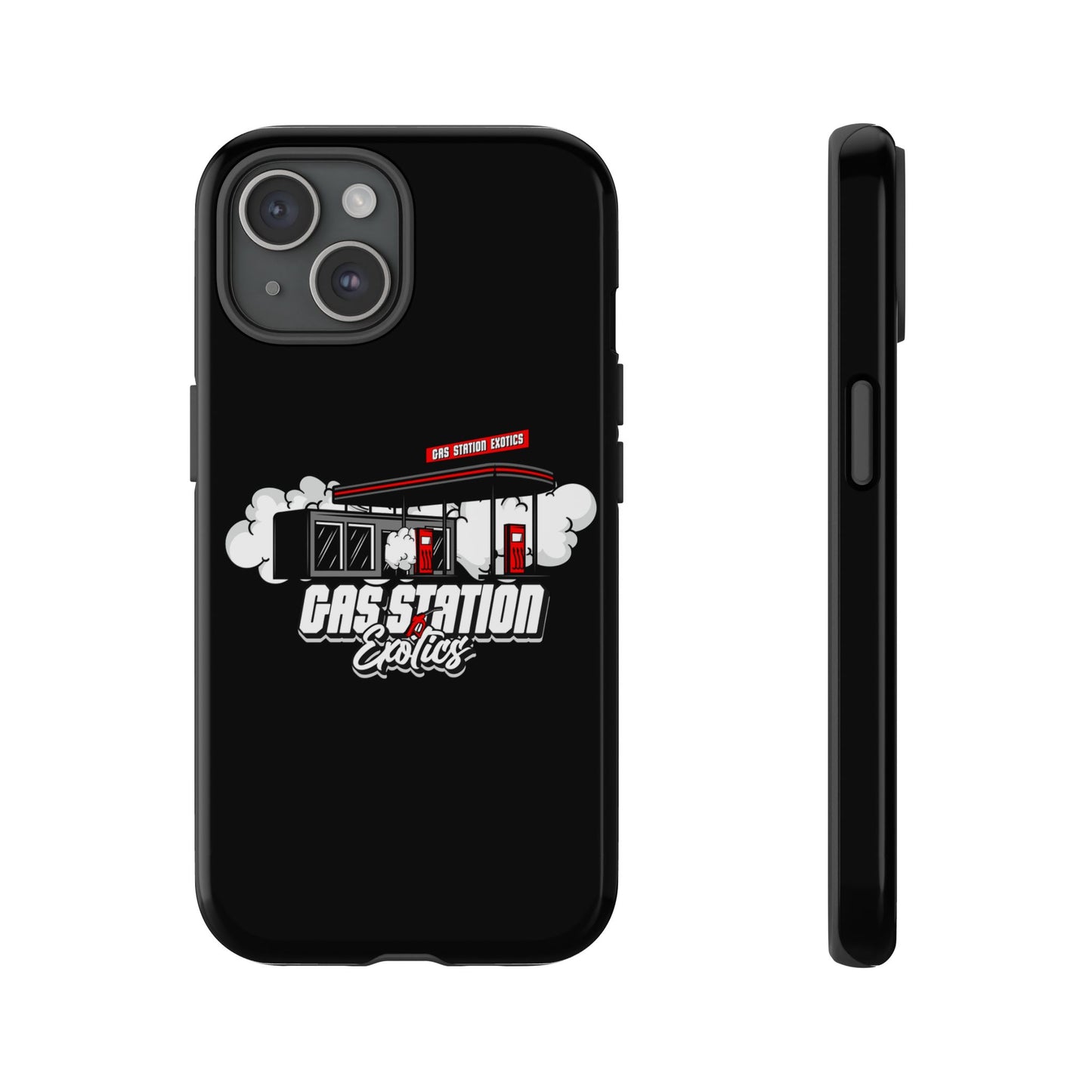 Tough Cases - Gas Station Classics Phone Case | Durable & Stylish Black Phone Cover
