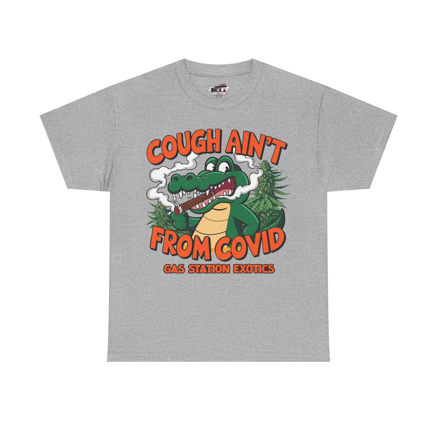 "Covid Cough" Gas Station Brand Tee