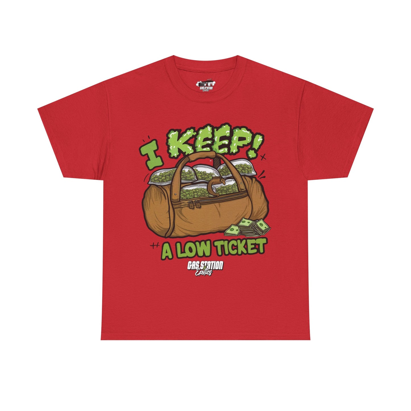 "Low Ticket" Gas Station Brand Tee