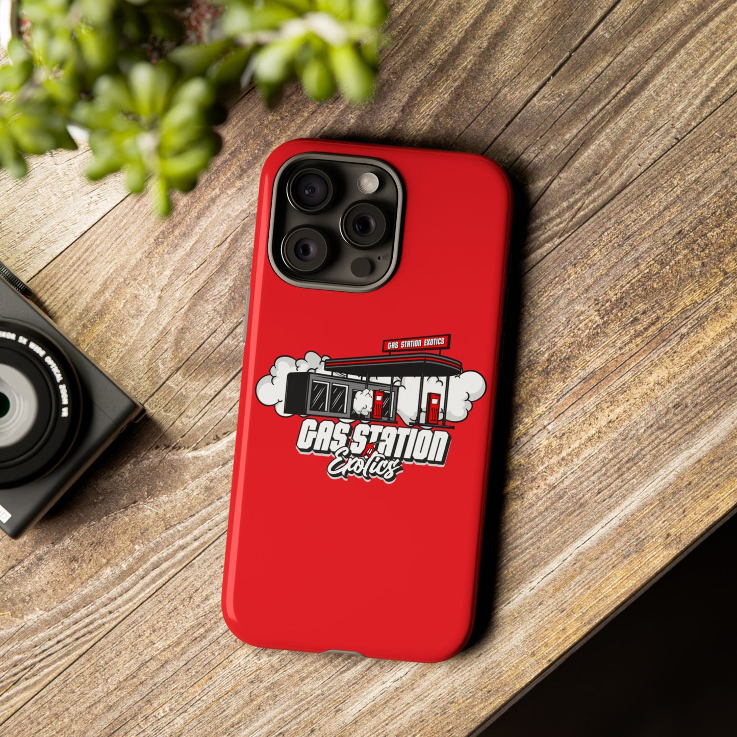 Tough Cases - Gas Station Classics Phone Case | Durable & Stylish Red Phone Cover