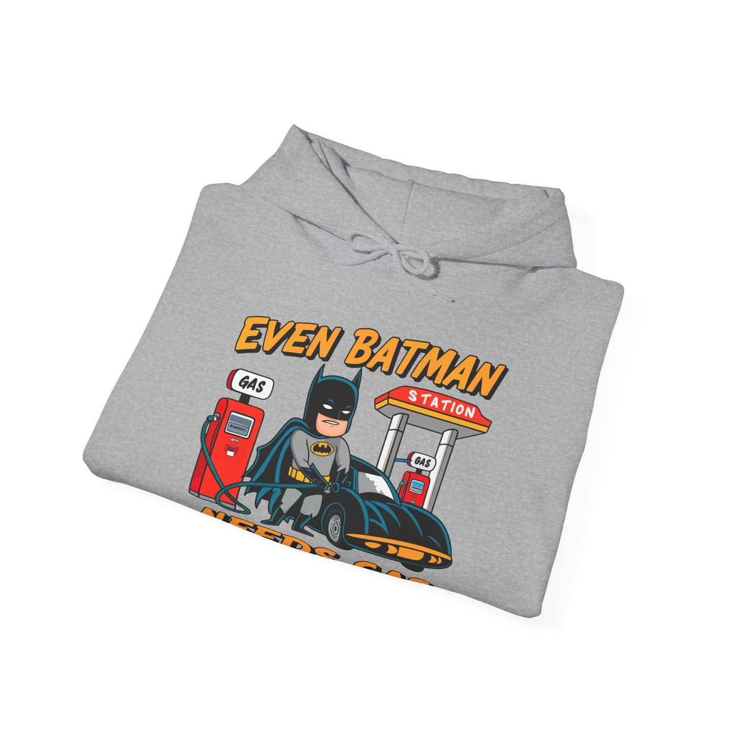"Batman Needs Gas" Gas Station Hooded Sweatshirt