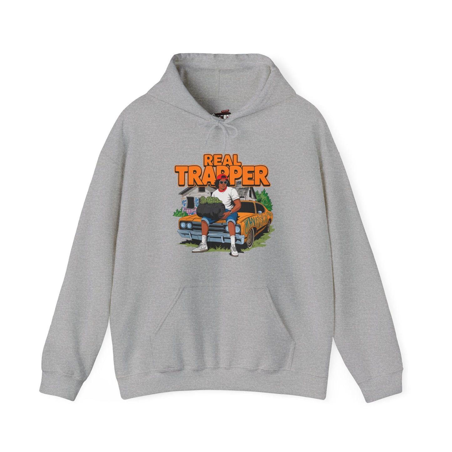 "Real Trapper" Gas Station Hooded Sweatshirt