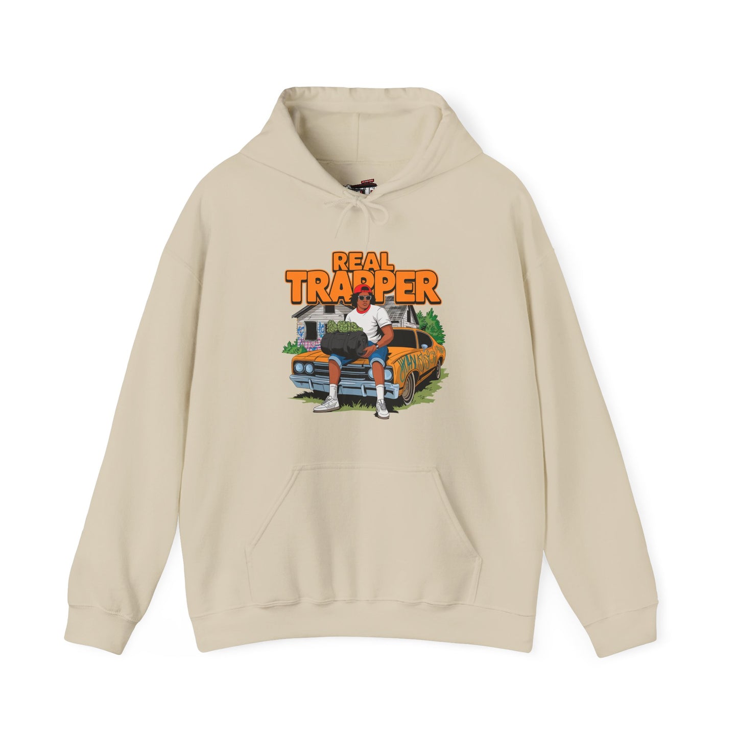 "Real Trapper" Gas Station Hooded Sweatshirt