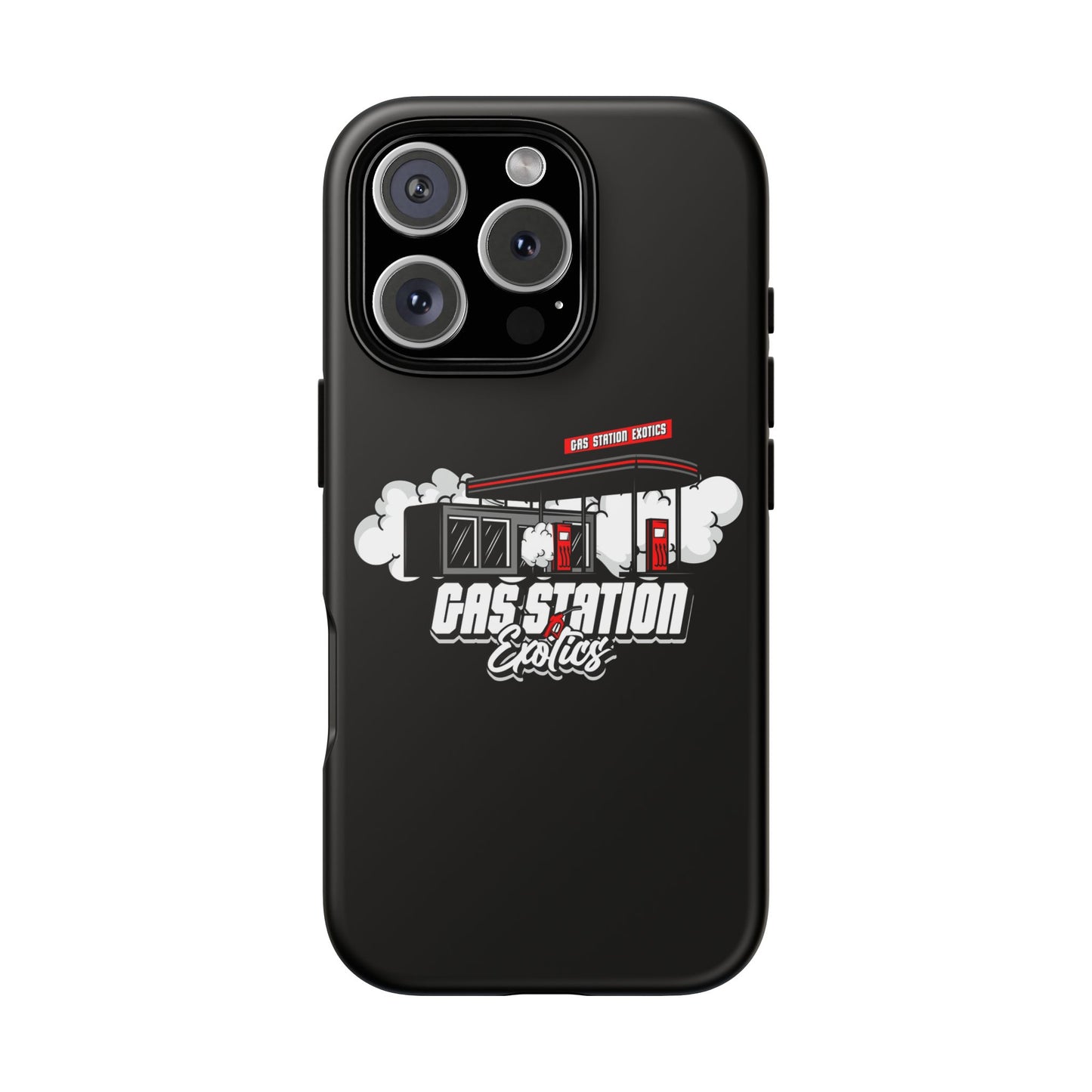 Tough Cases - Gas Station Classics Phone Case | Durable & Stylish Black Phone Cover