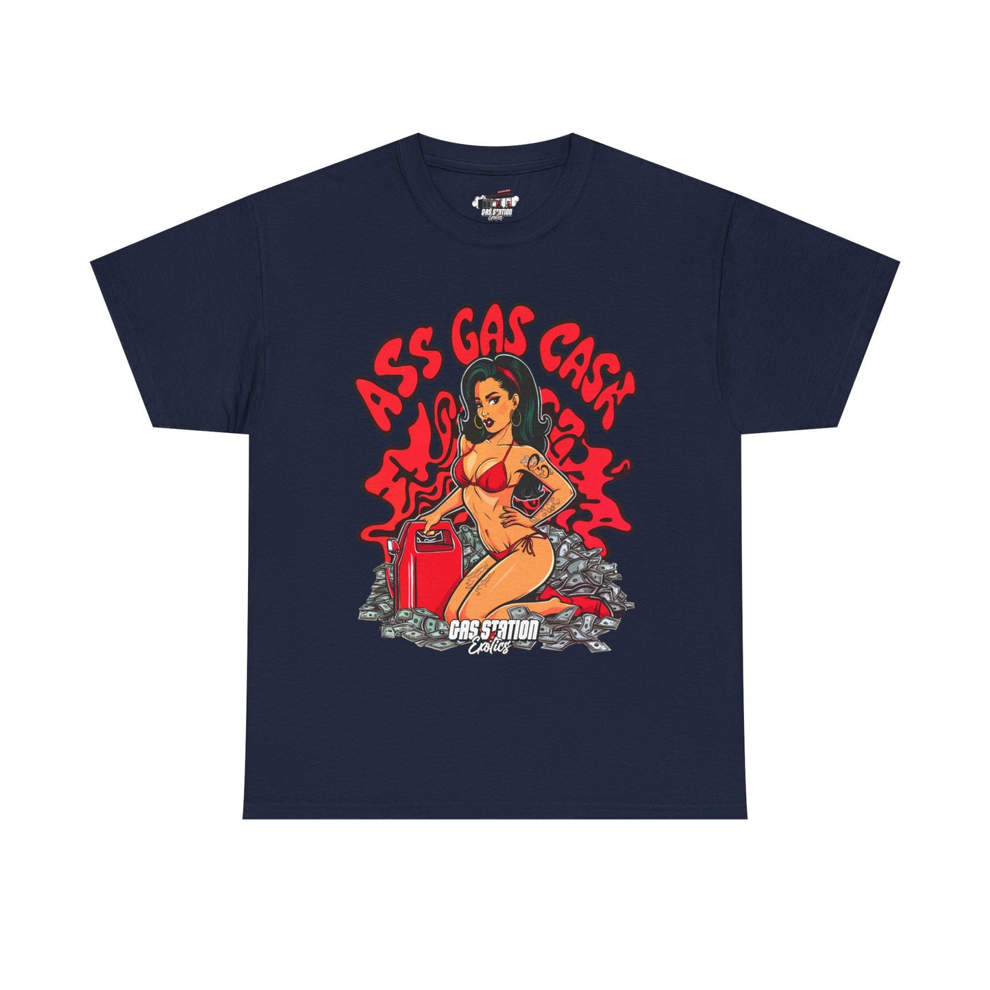 "Ass Gas Cash" Gas Station Brand Tee