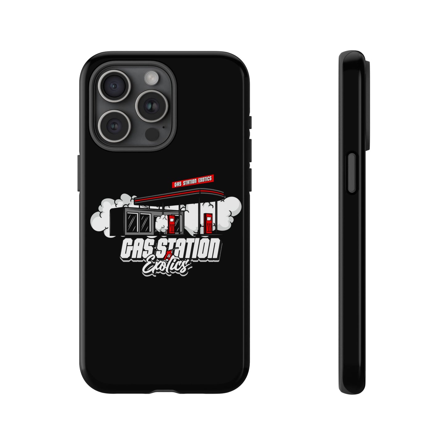 Tough Cases - Gas Station Classics Phone Case | Durable & Stylish Black Phone Cover