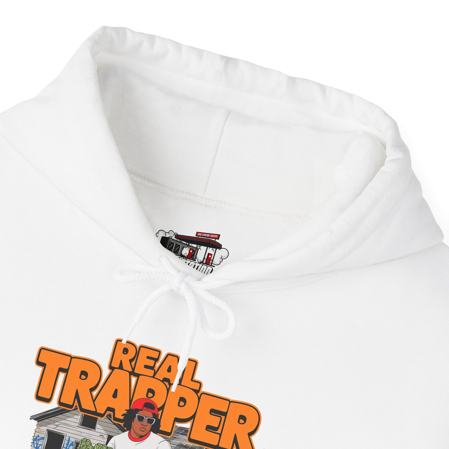 "Real Trapper" Gas Station Hooded Sweatshirt