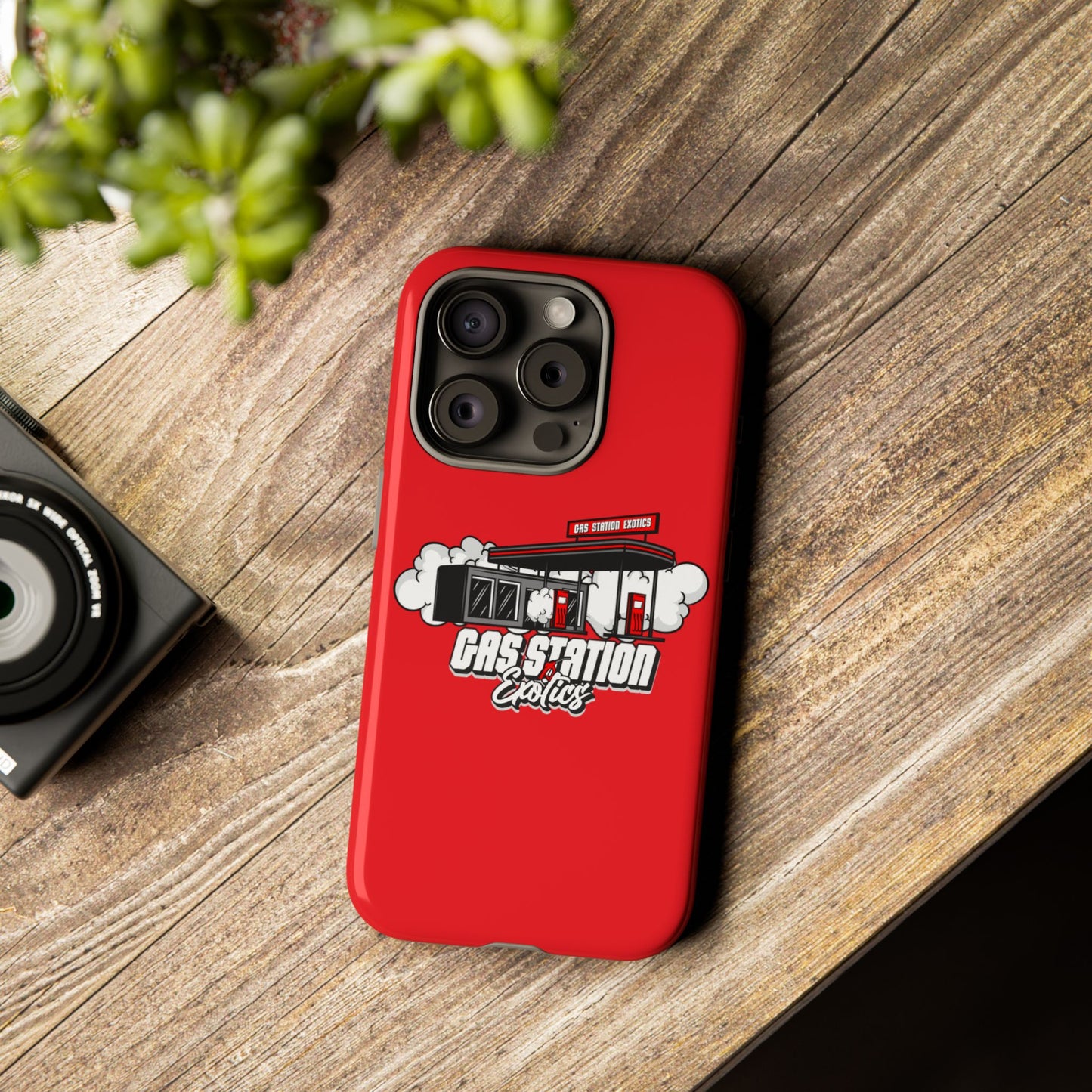 Tough Cases - Gas Station Classics Phone Case | Durable & Stylish Red Phone Cover