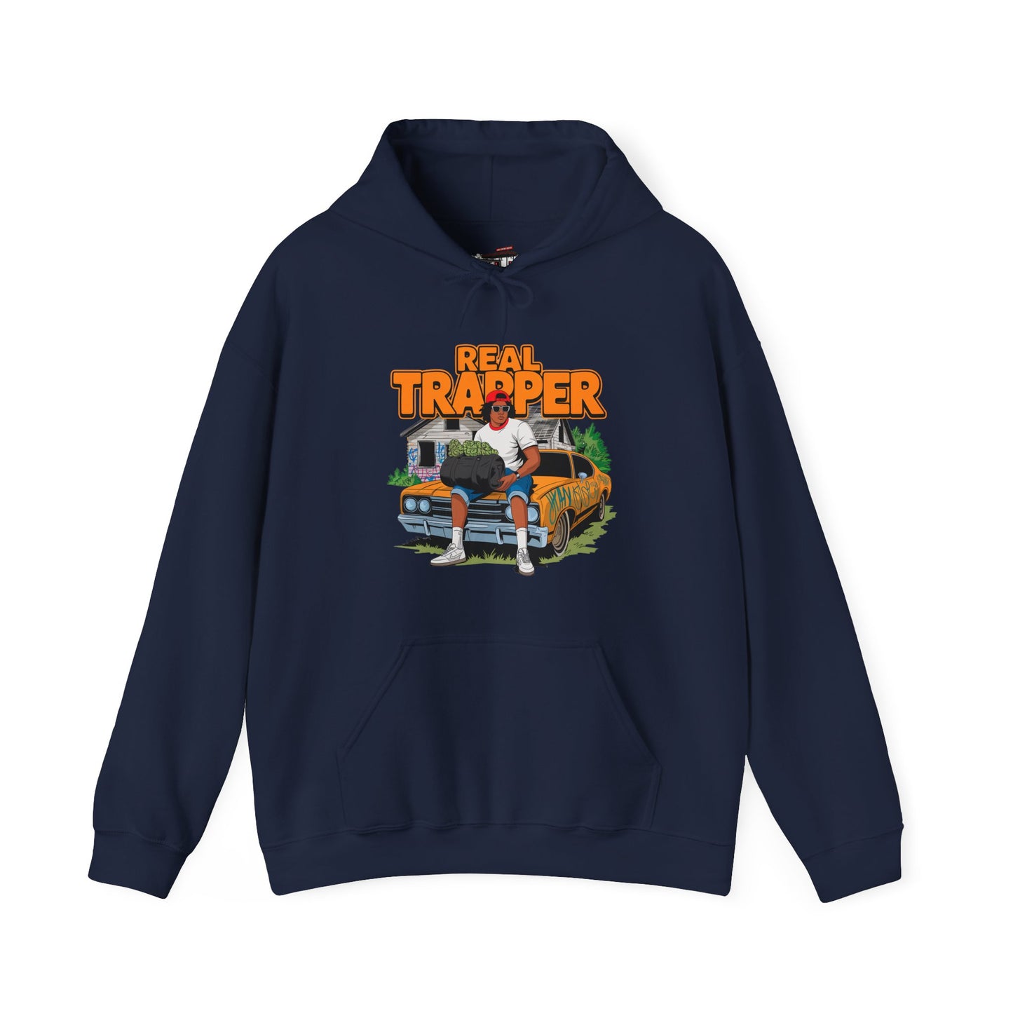 "Real Trapper" Gas Station Hooded Sweatshirt