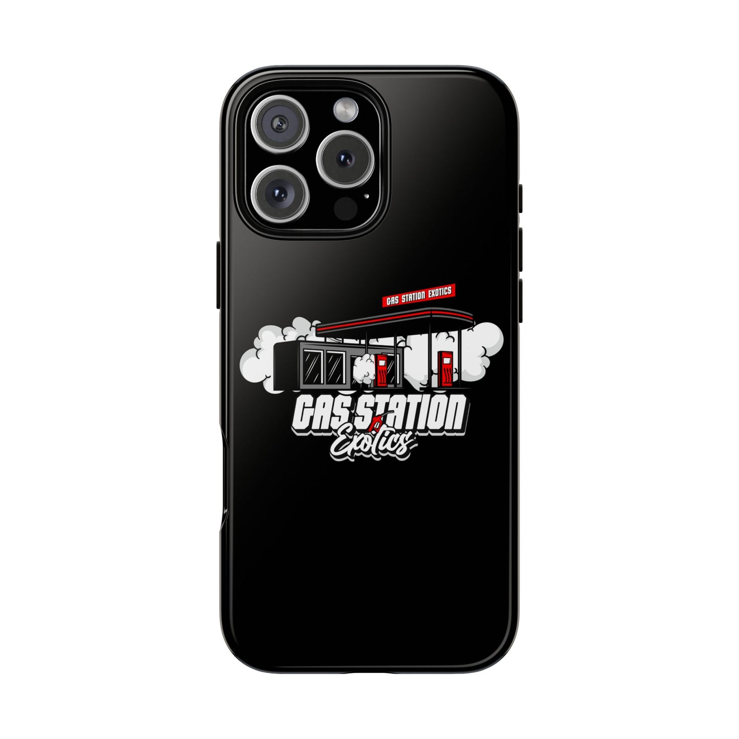 Tough Cases - Gas Station Classics Phone Case | Durable & Stylish Black Phone Cover