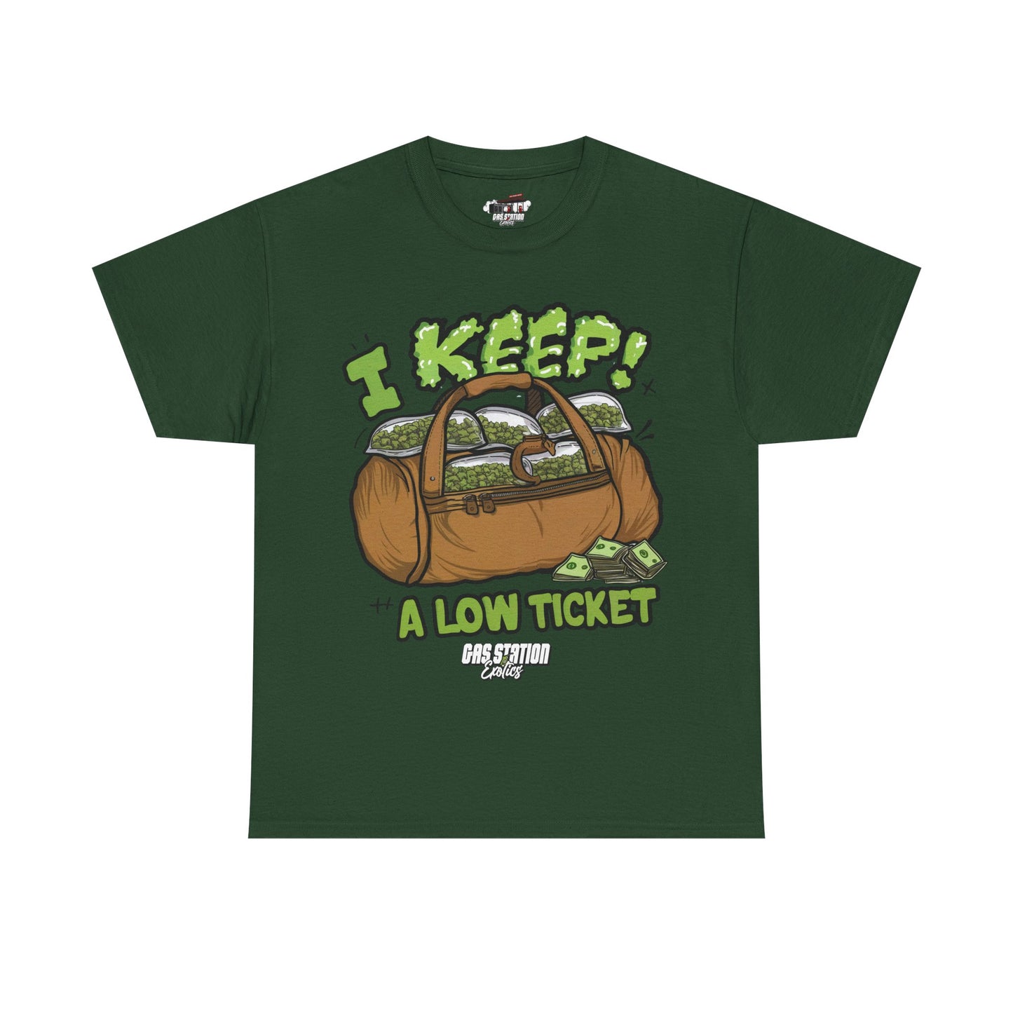"Low Ticket" Gas Station Brand Tee