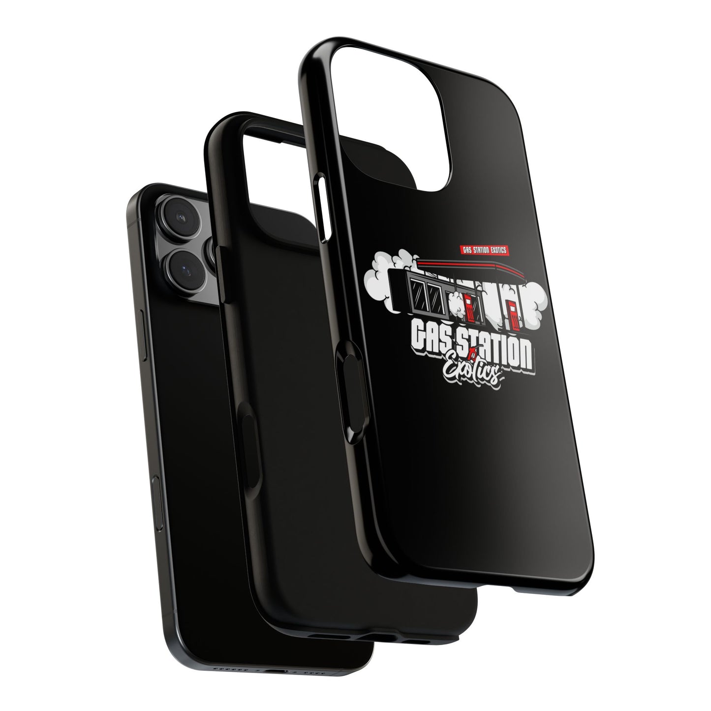 Tough Cases - Gas Station Classics Phone Case | Durable & Stylish Black Phone Cover