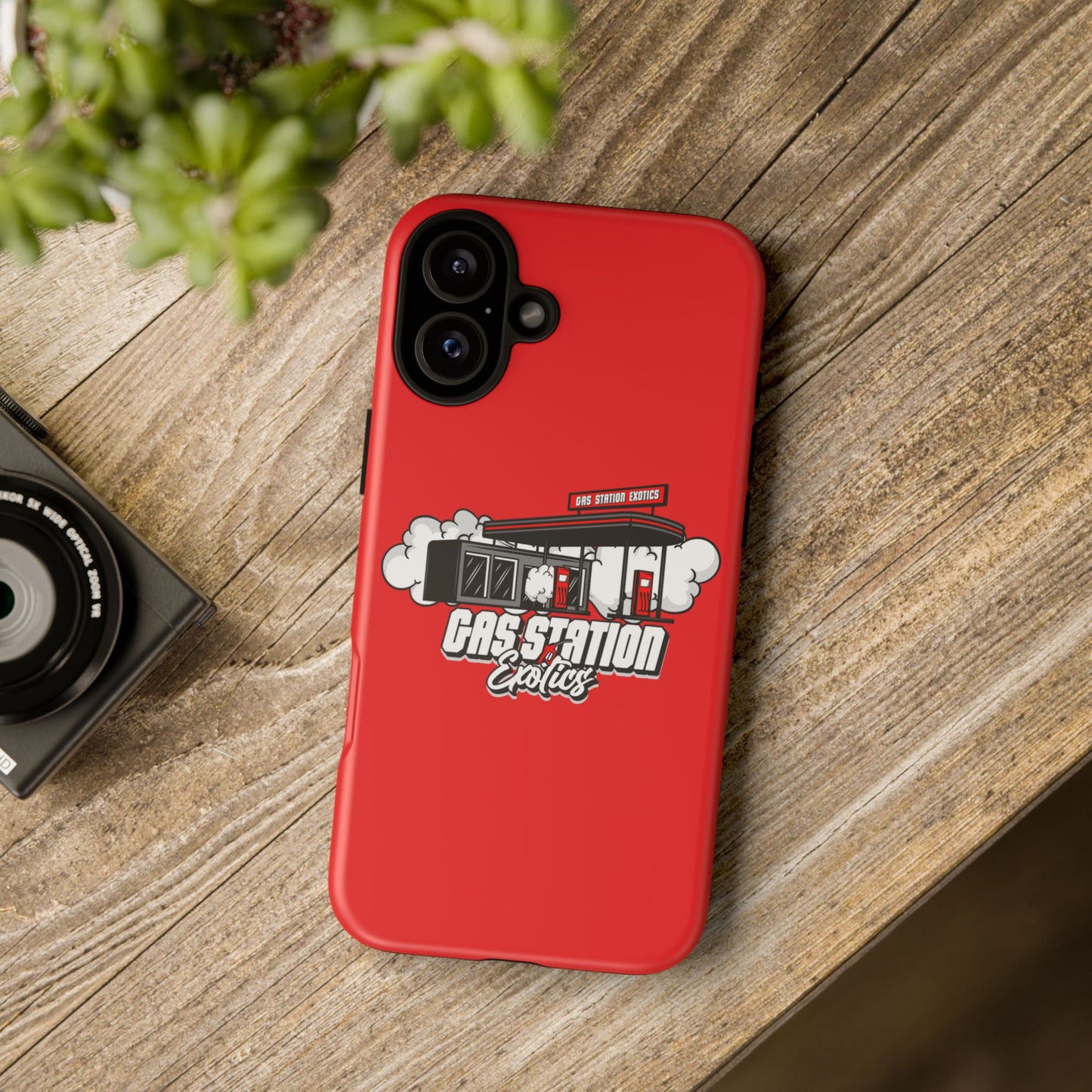Tough Cases - Gas Station Classics Phone Case | Durable & Stylish Red Phone Cover