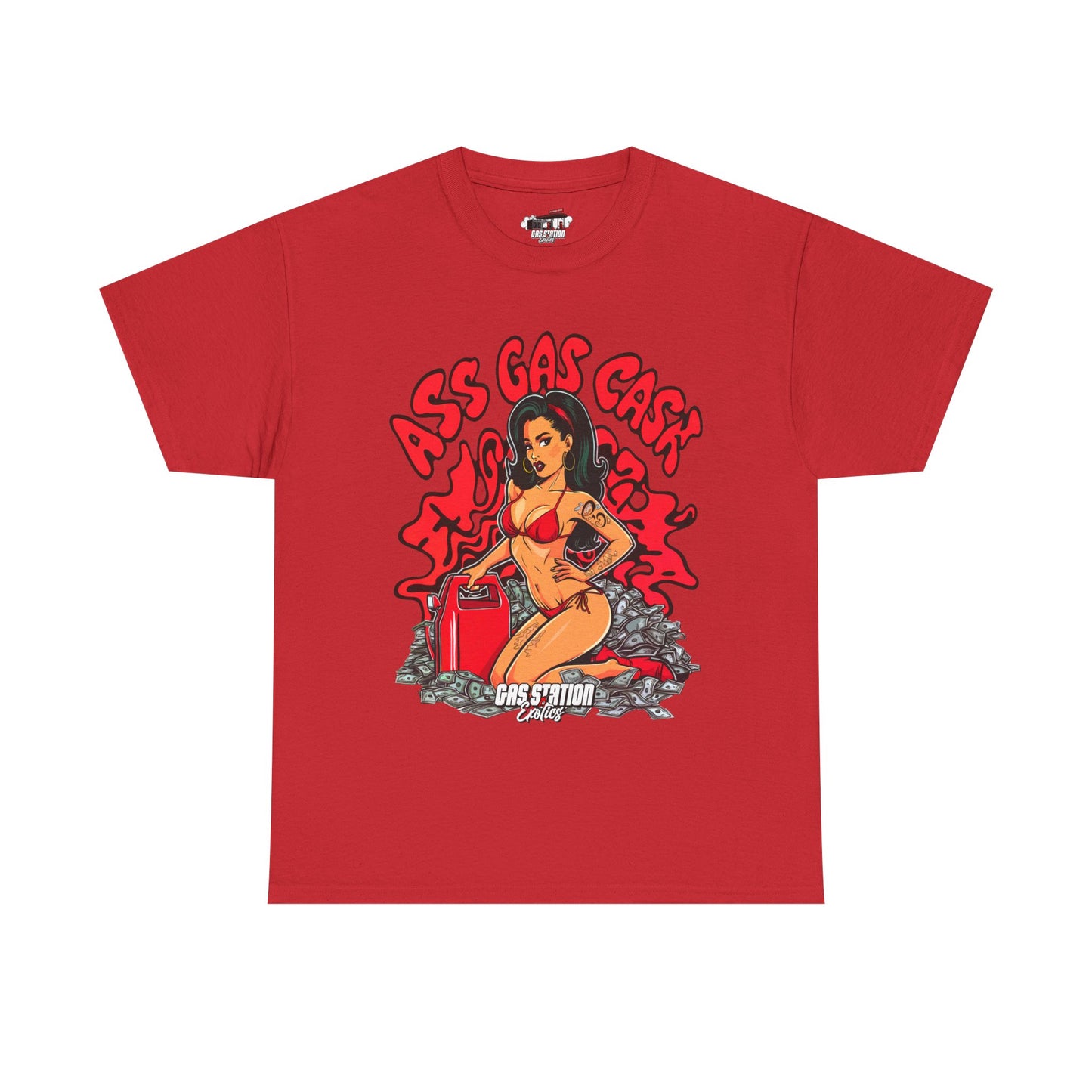 "Ass Gas Cash" Gas Station Brand Tee