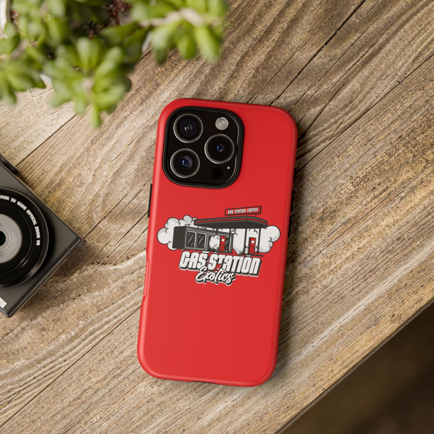 Tough Cases - Gas Station Classics Phone Case | Durable & Stylish Red Phone Cover
