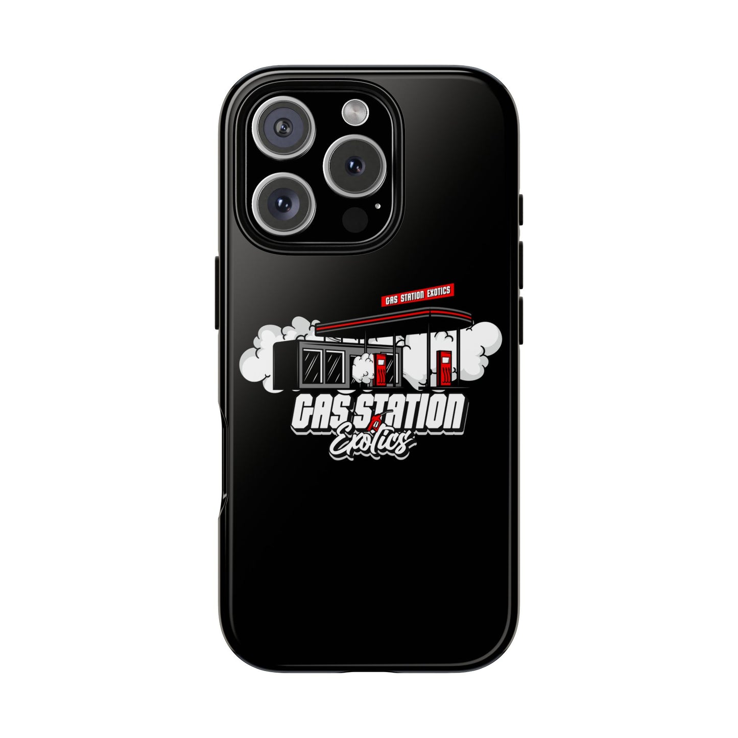 Tough Cases - Gas Station Classics Phone Case | Durable & Stylish Black Phone Cover