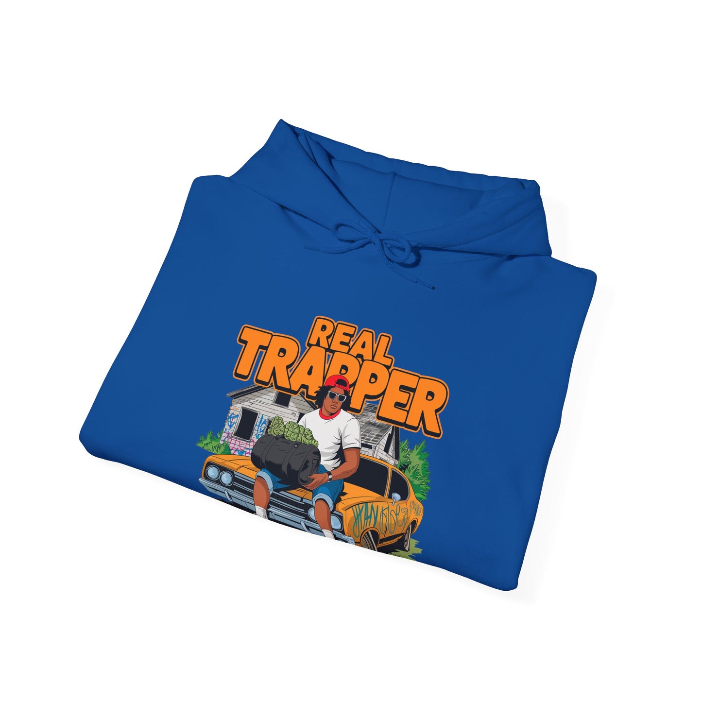 "Real Trapper" Gas Station Hooded Sweatshirt