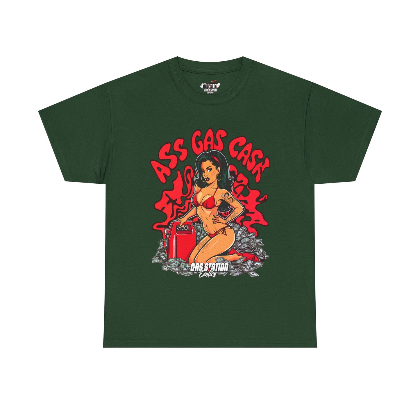 "Ass Gas Cash" Gas Station Brand Tee