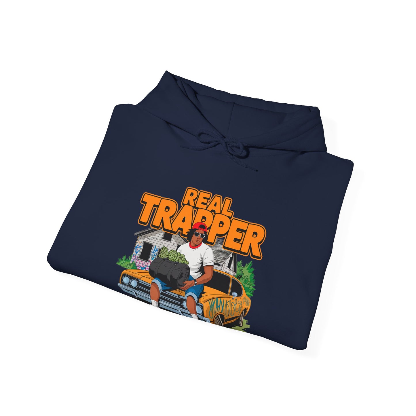 "Real Trapper" Gas Station Hooded Sweatshirt