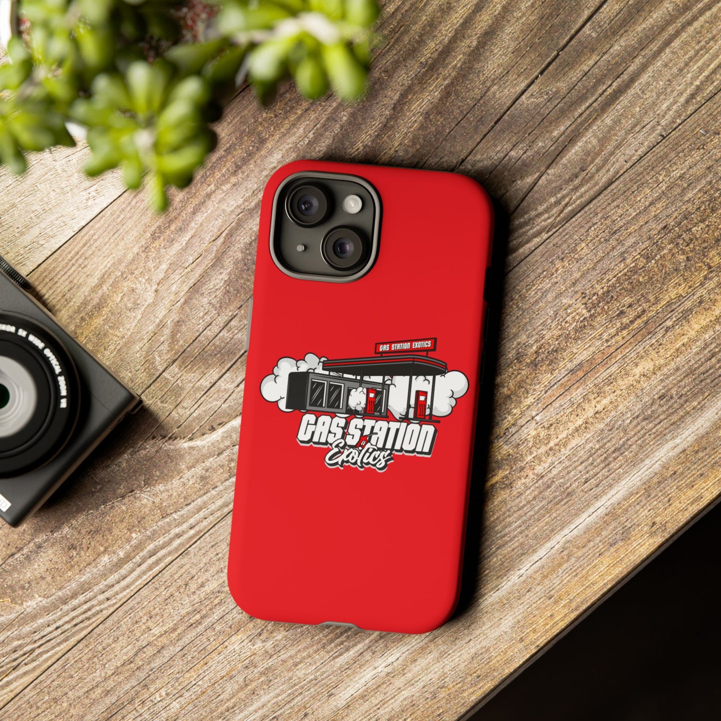Tough Cases - Gas Station Classics Phone Case | Durable & Stylish Red Phone Cover