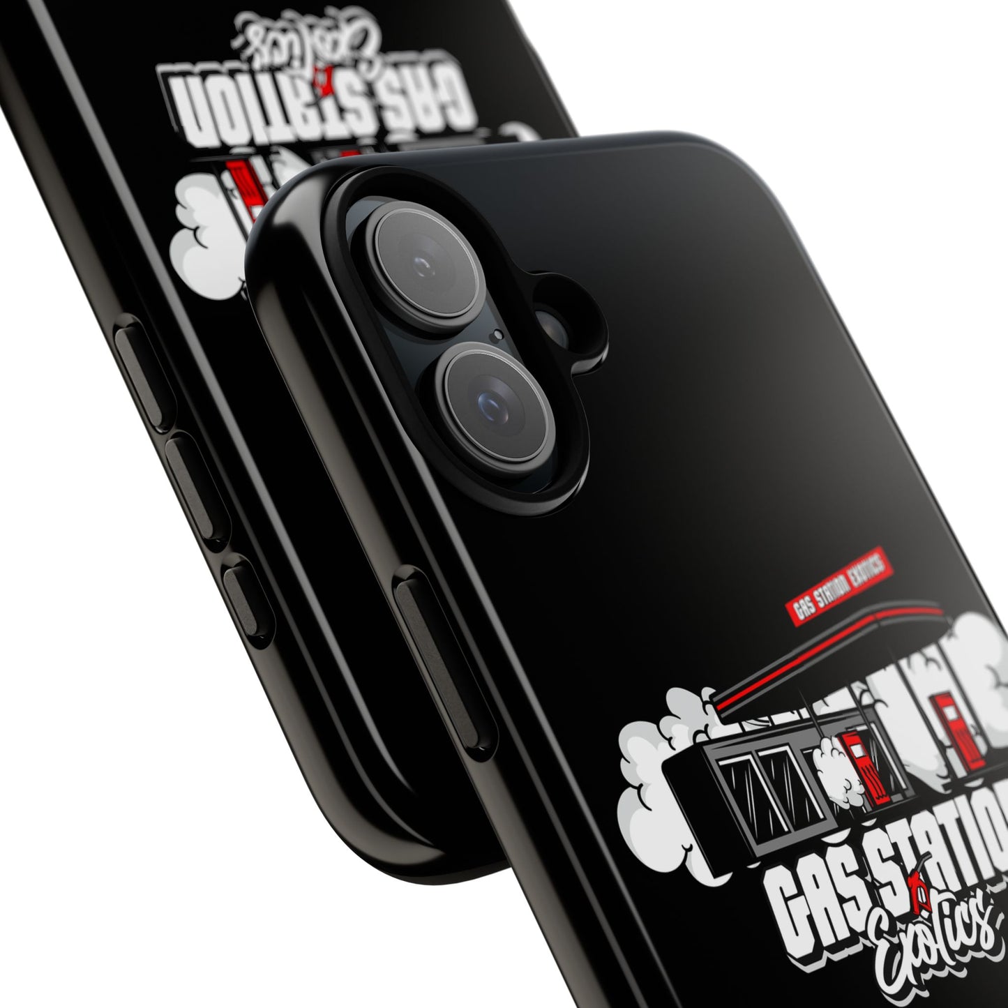 Tough Cases - Gas Station Classics Phone Case | Durable & Stylish Black Phone Cover