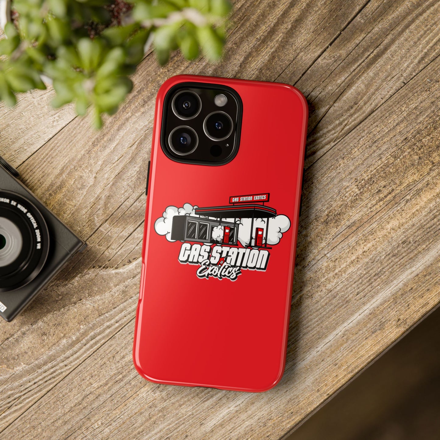 Tough Cases - Gas Station Classics Phone Case | Durable & Stylish Red Phone Cover