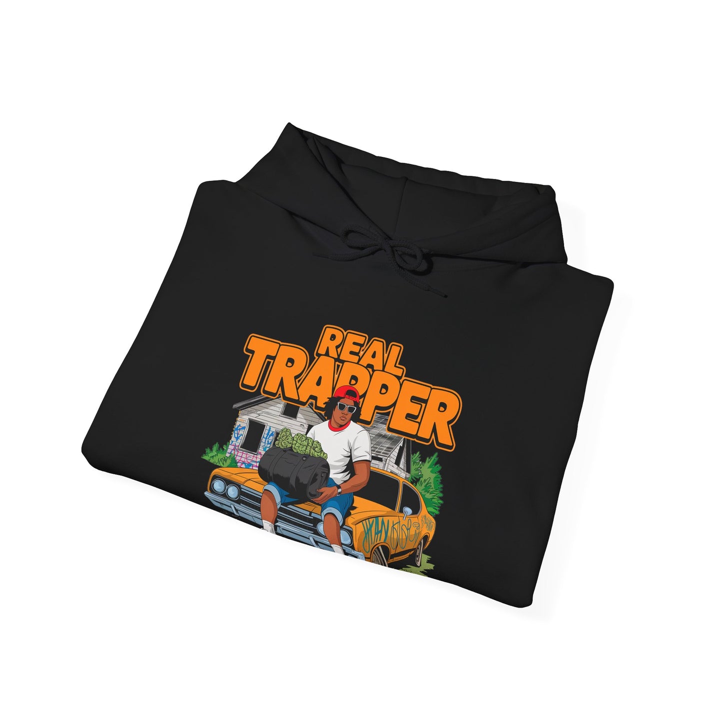 "Real Trapper" Gas Station Hooded Sweatshirt