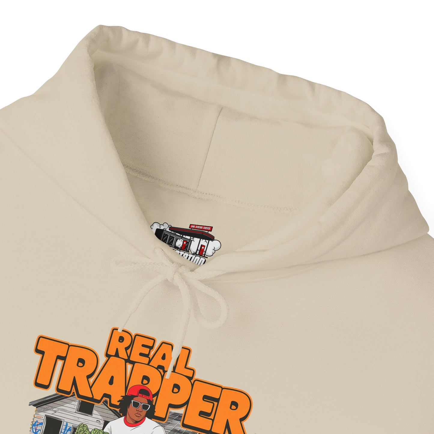 "Real Trapper" Gas Station Hooded Sweatshirt