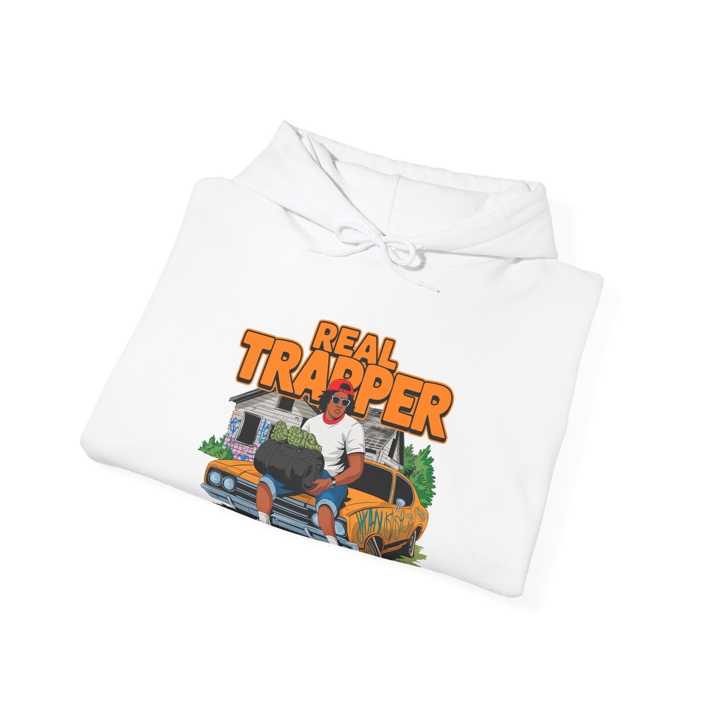 "Real Trapper" Gas Station Hooded Sweatshirt