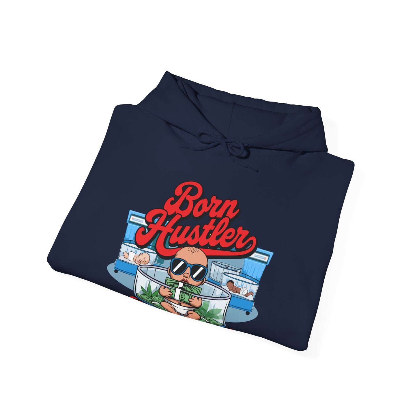 "Born Hustler" Gas Station Hooded Sweatshirt