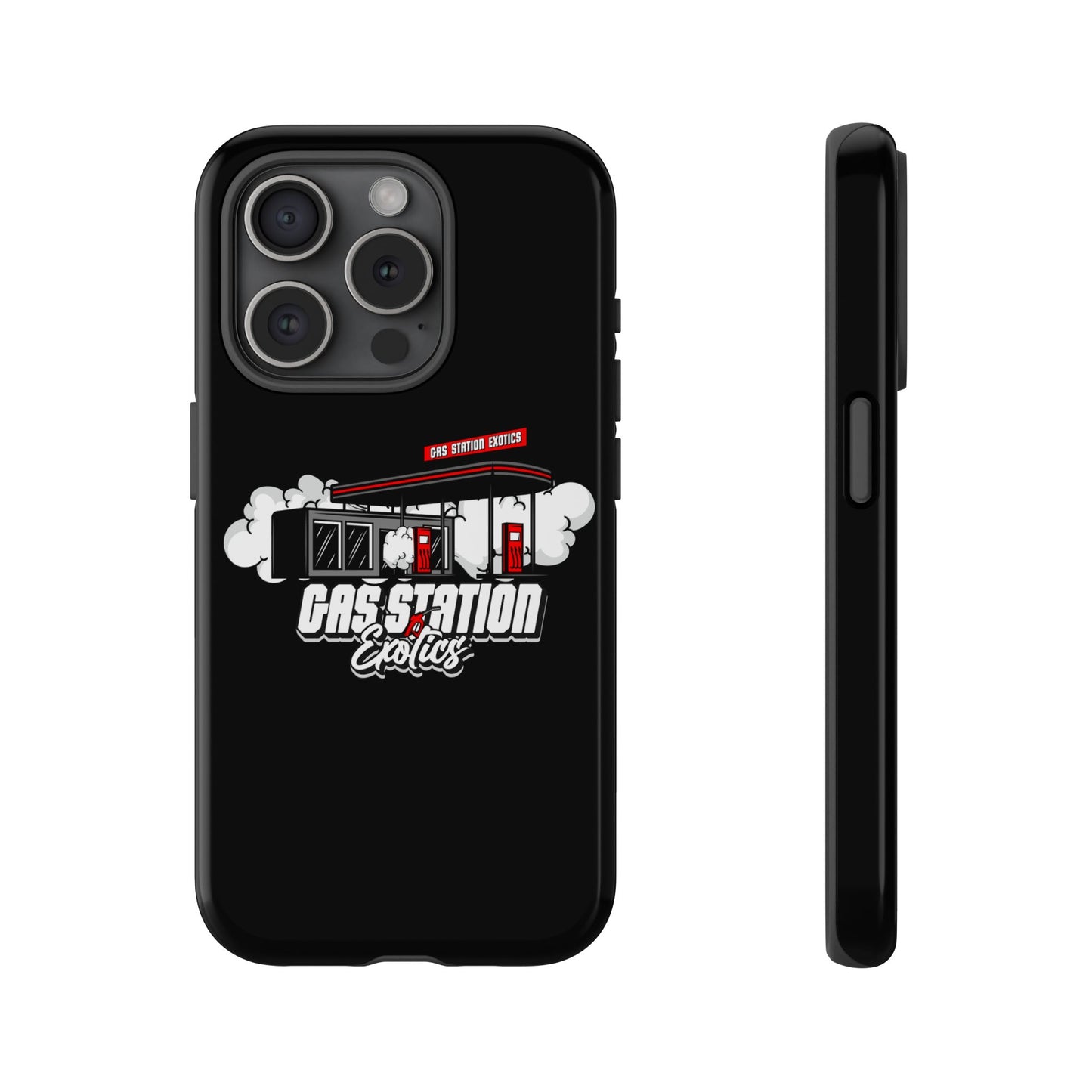 Tough Cases - Gas Station Classics Phone Case | Durable & Stylish Black Phone Cover