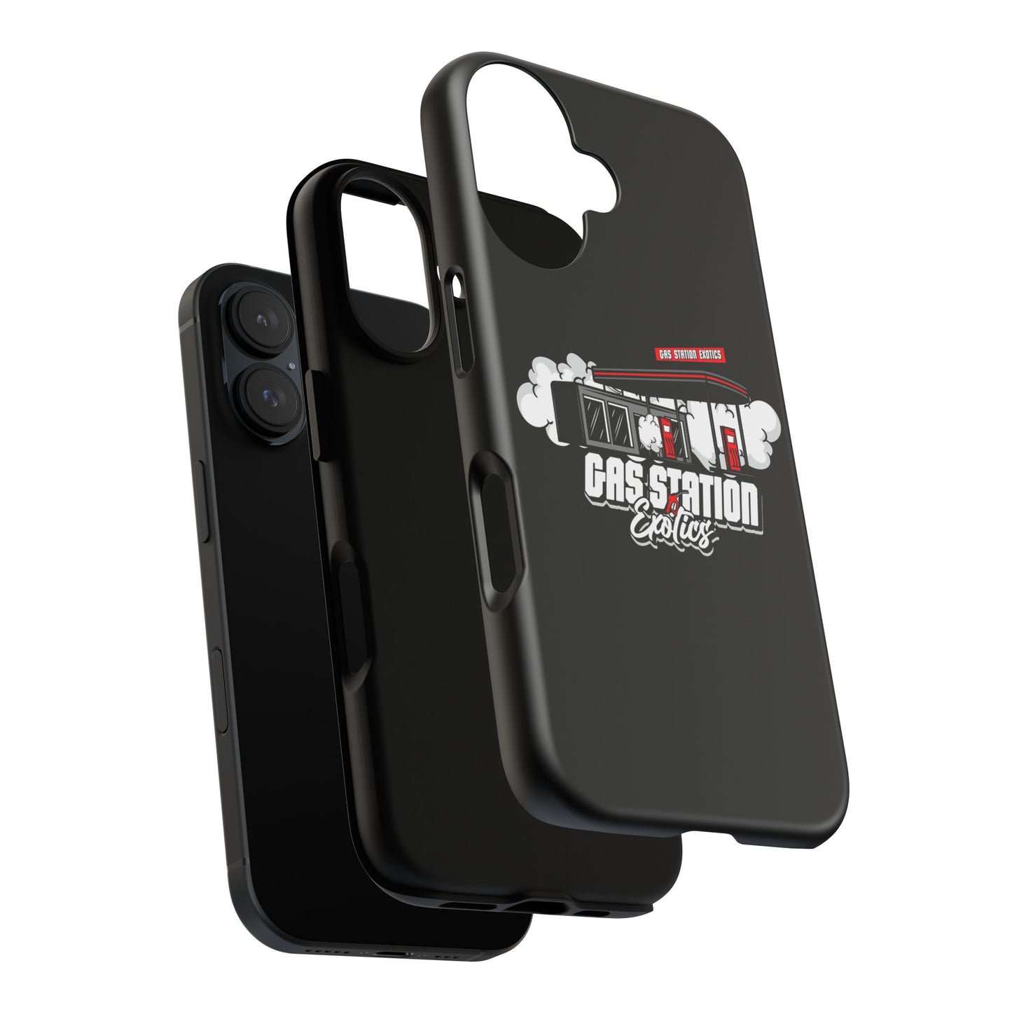 Tough Cases - Gas Station Classics Phone Case | Durable & Stylish Black Phone Cover