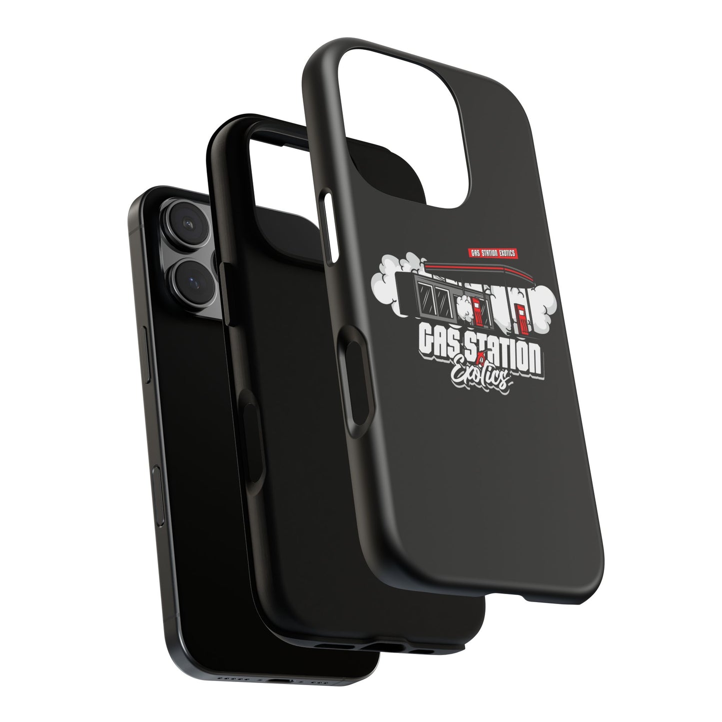 Tough Cases - Gas Station Classics Phone Case | Durable & Stylish Black Phone Cover