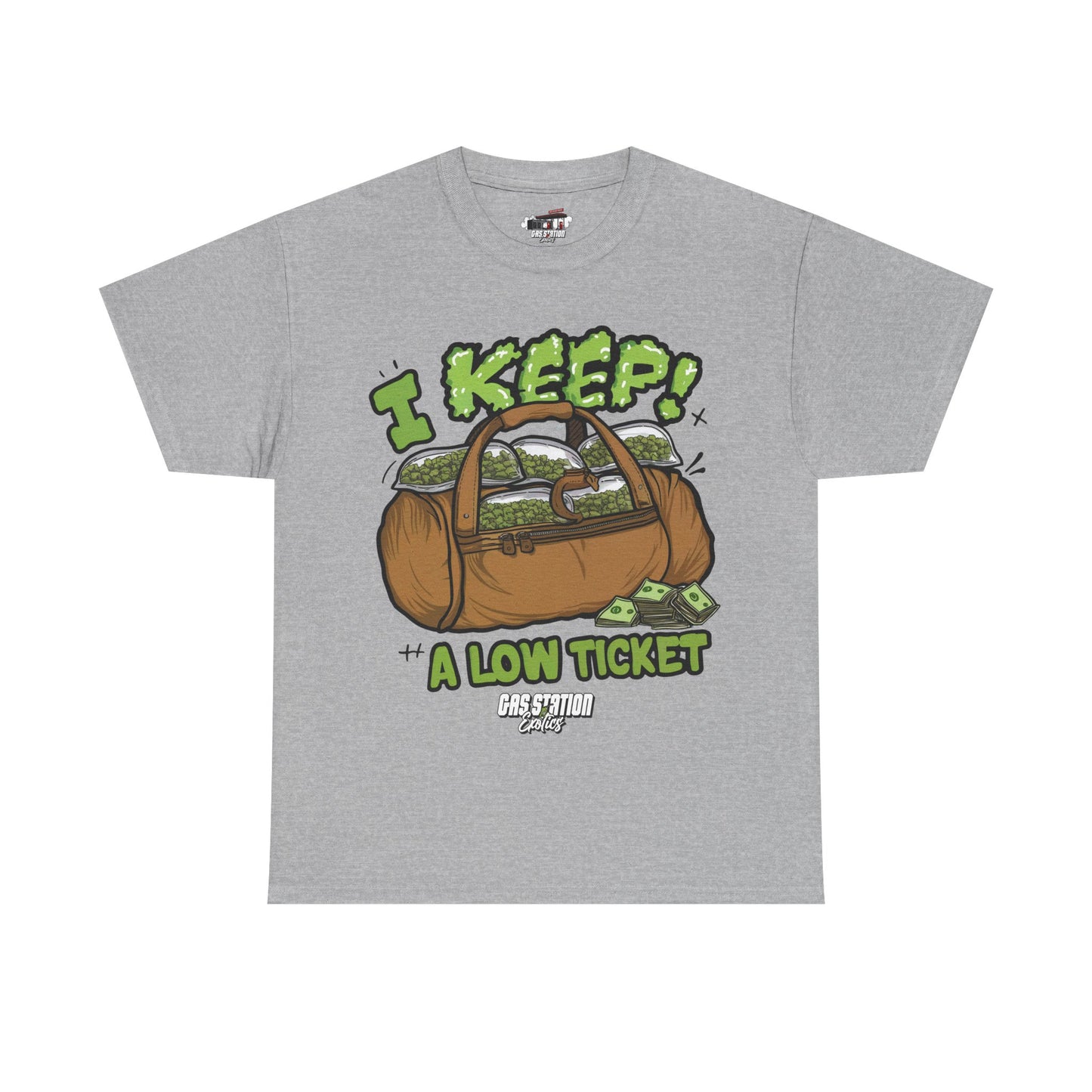 "Low Ticket" Gas Station Brand Tee