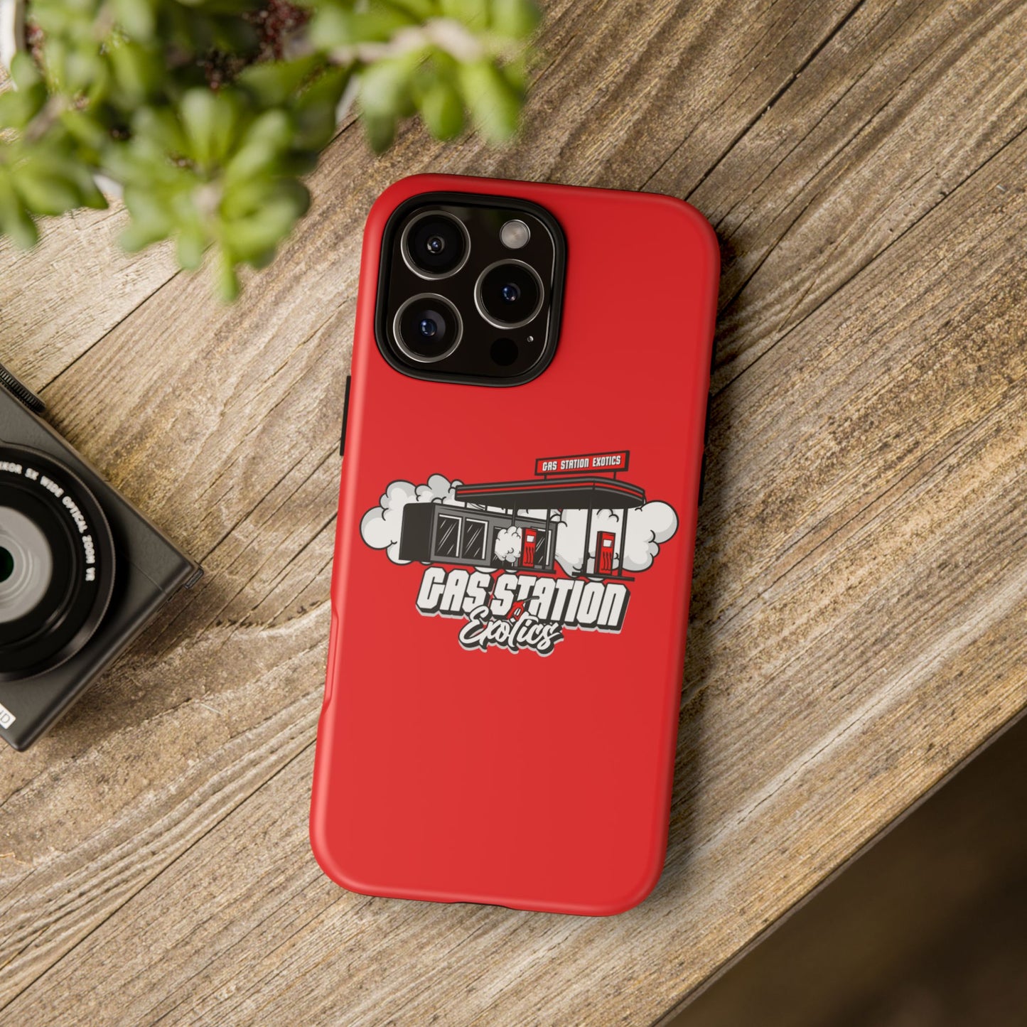 Tough Cases - Gas Station Classics Phone Case | Durable & Stylish Red Phone Cover