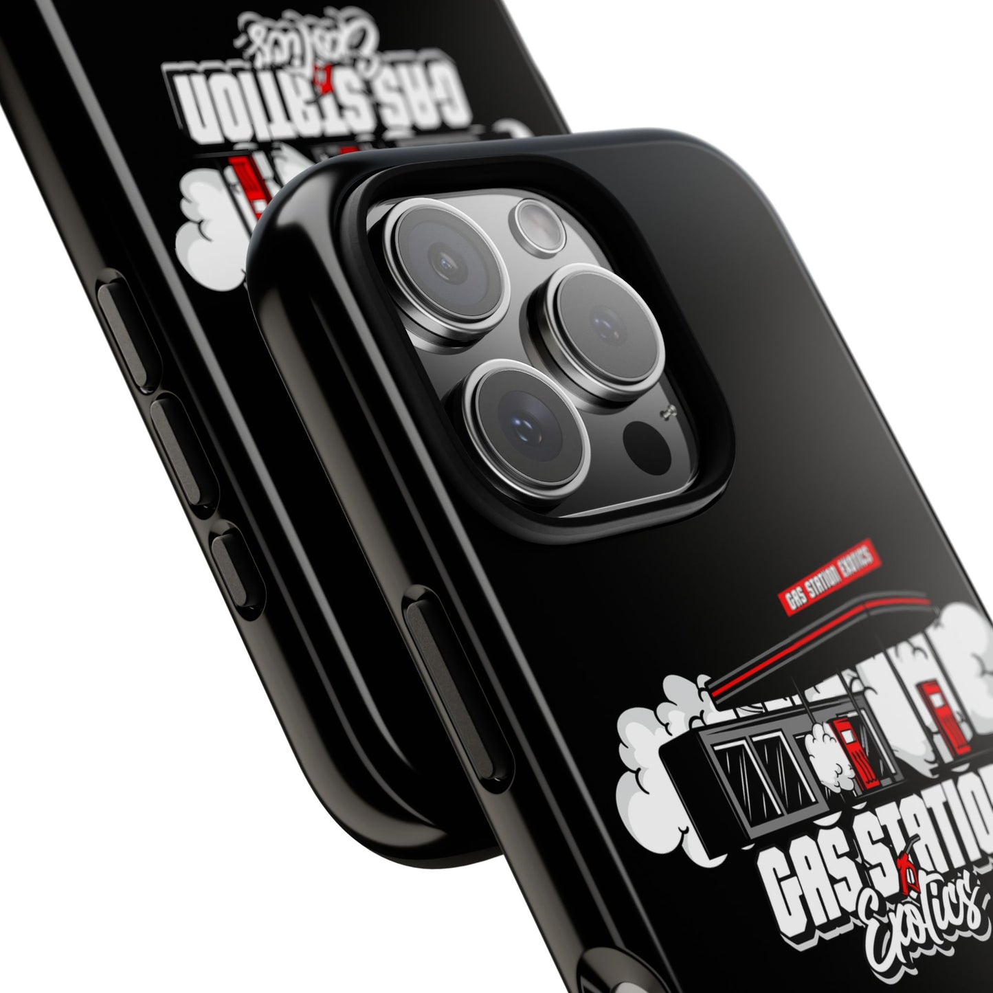 Tough Cases - Gas Station Classics Phone Case | Durable & Stylish Black Phone Cover