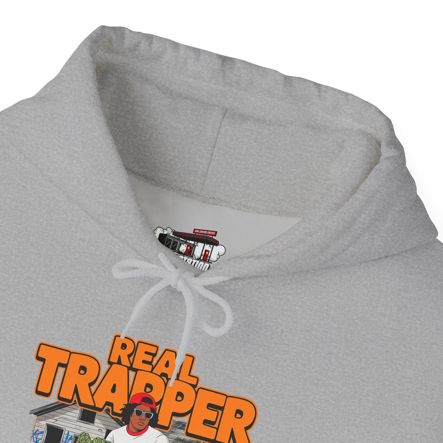 "Real Trapper" Gas Station Hooded Sweatshirt