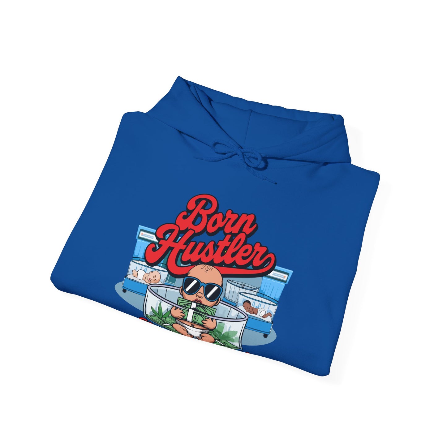 "Born Hustler" Gas Station Hooded Sweatshirt