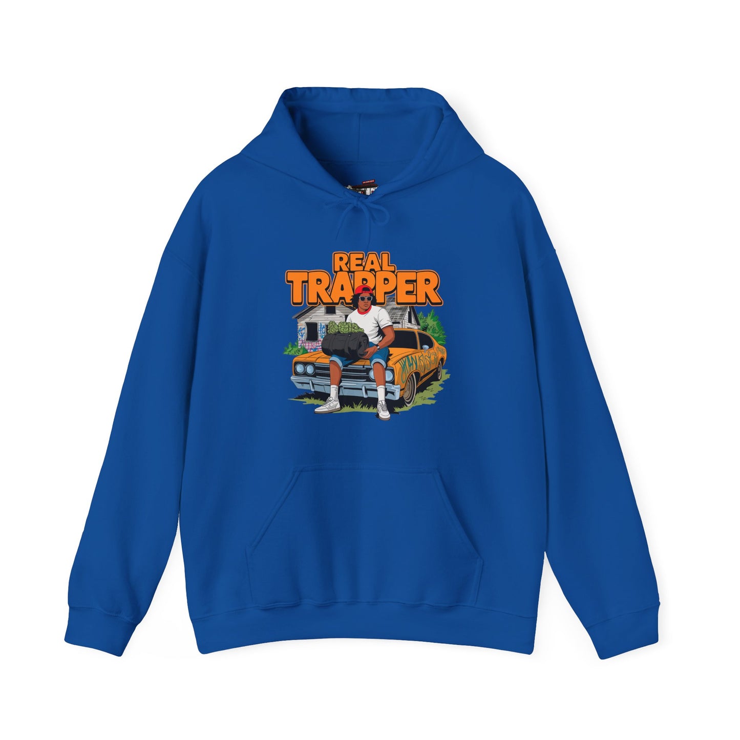 "Real Trapper" Gas Station Hooded Sweatshirt