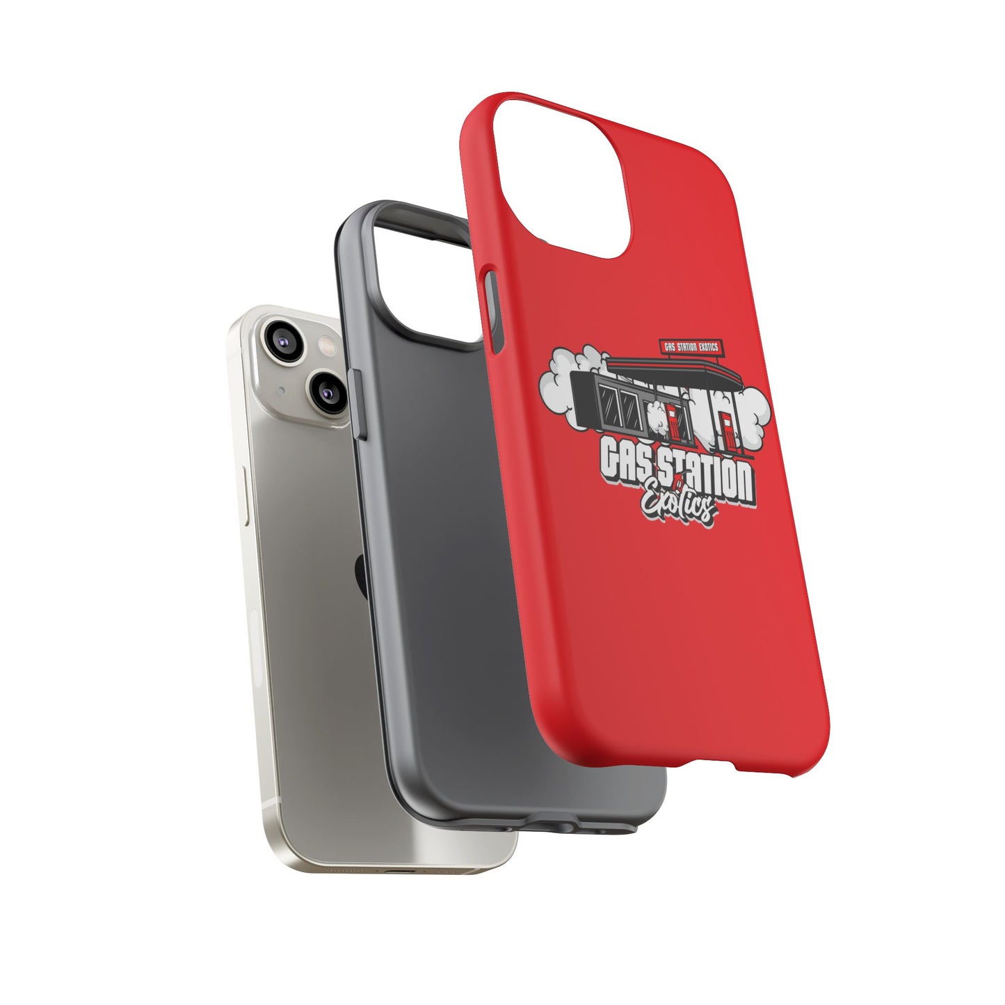 Tough Cases - Gas Station Classics Phone Case | Durable & Stylish Red Phone Cover