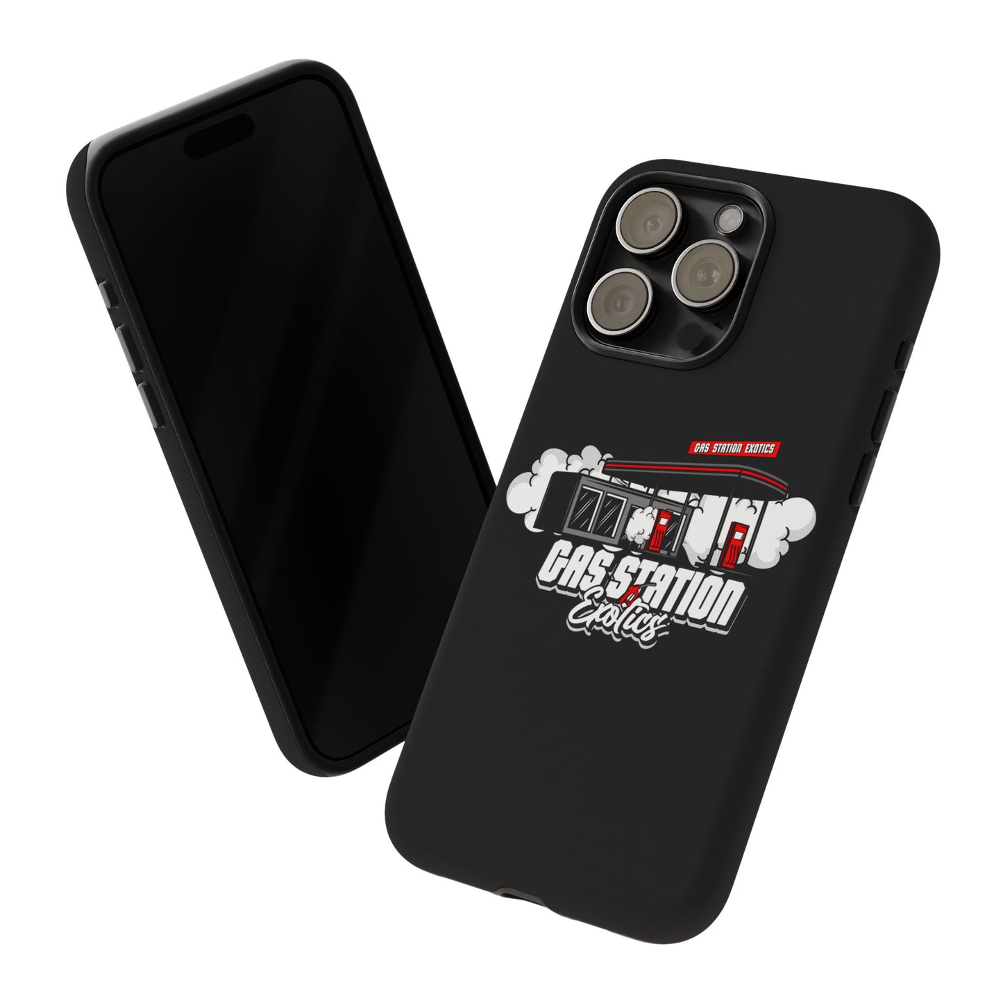 Tough Cases - Gas Station Classics Phone Case | Durable & Stylish Black Phone Cover