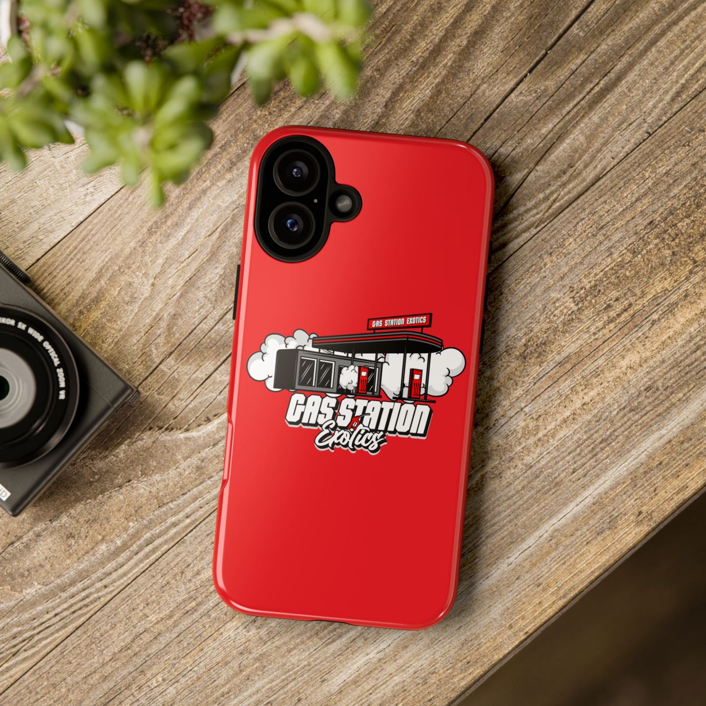 Tough Cases - Gas Station Classics Phone Case | Durable & Stylish Red Phone Cover