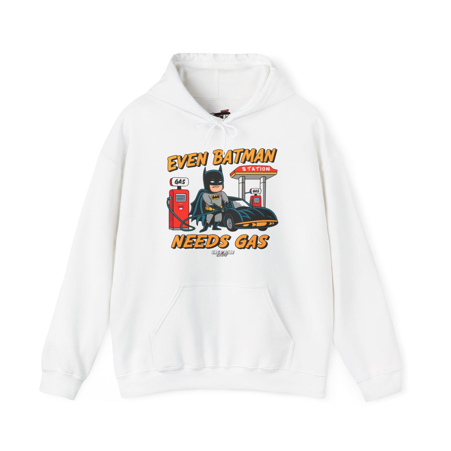 "Batman Needs Gas" Gas Station Hooded Sweatshirt