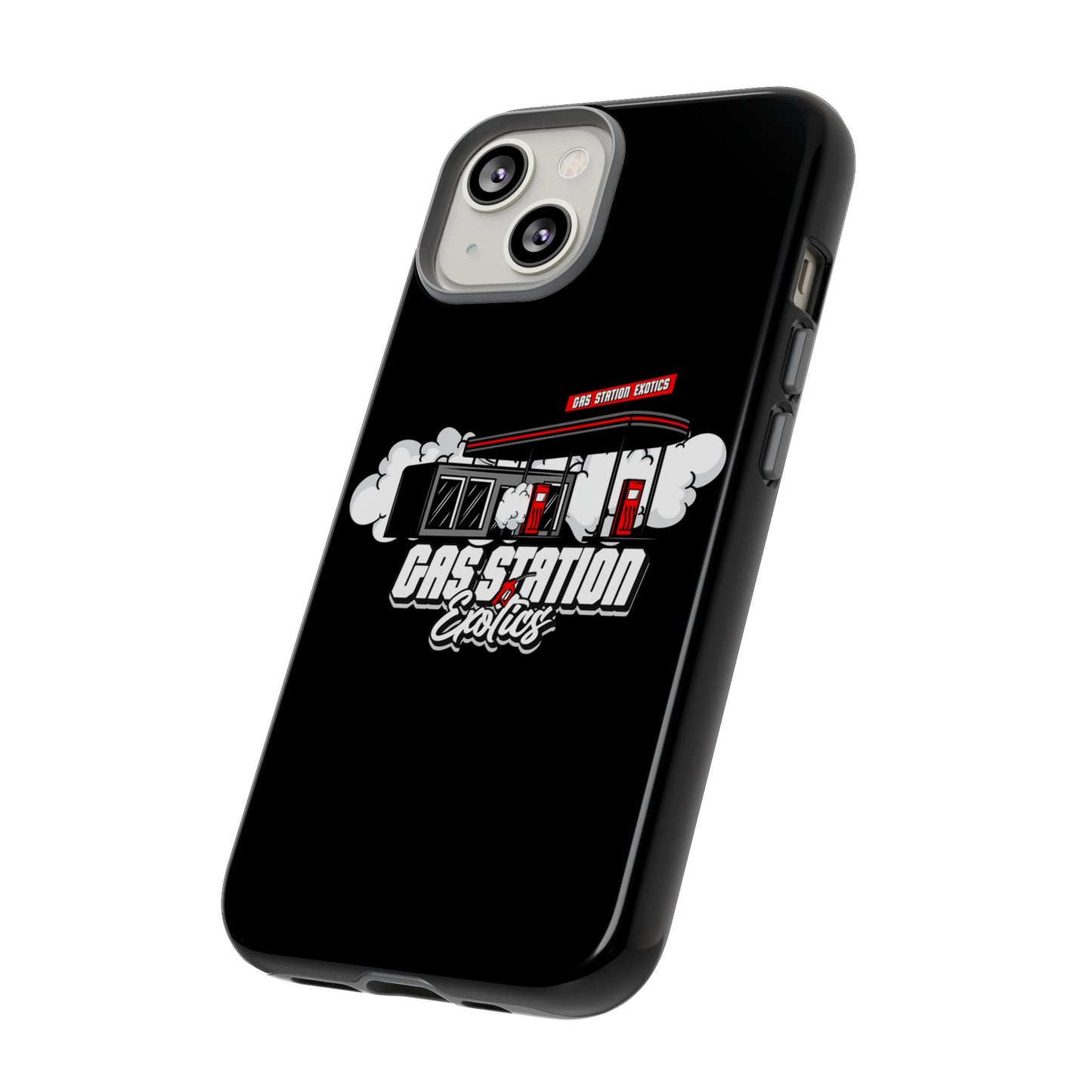 Tough Cases - Gas Station Classics Phone Case | Durable & Stylish Black Phone Cover