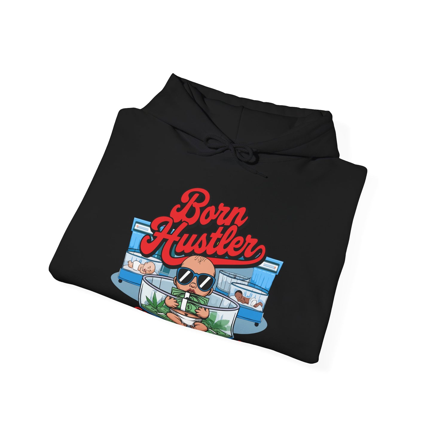 "Born Hustler" Gas Station Hooded Sweatshirt
